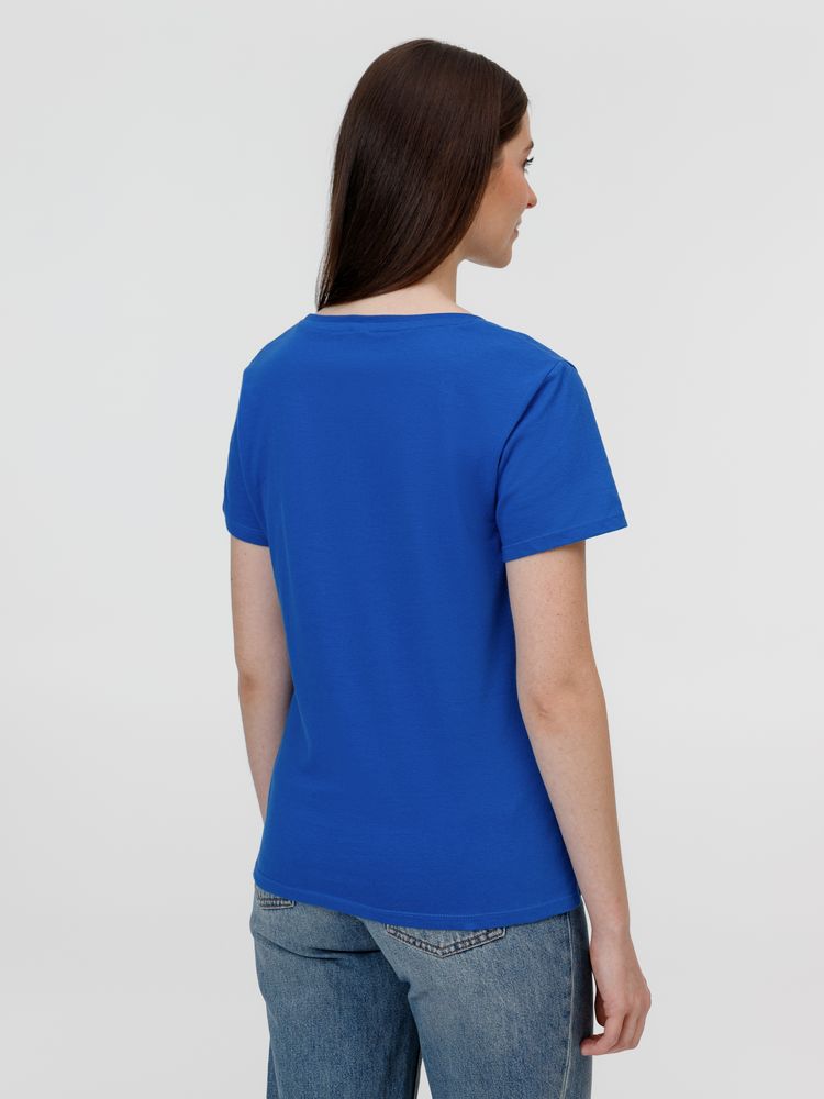 Футболка женская E150, ярко-синяя — изображение 4