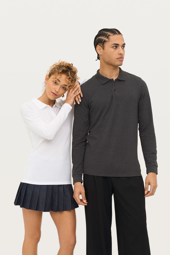 Рубашка поло женская с длинным рукавом Perfect LSL Women, ярко-синяя — изображение 6