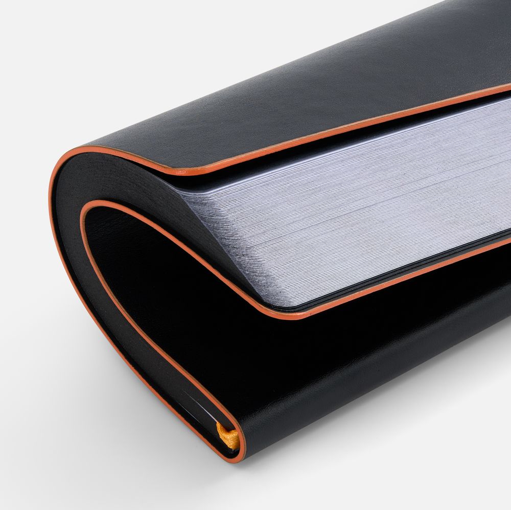 Ежедневник Trait, недатированный, черный с оранжевым — изображение 10