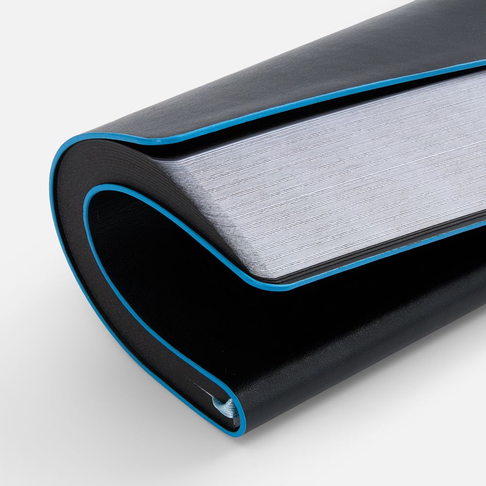 Ежедневник Trait, недатированный, черный с голубым — изображение 10