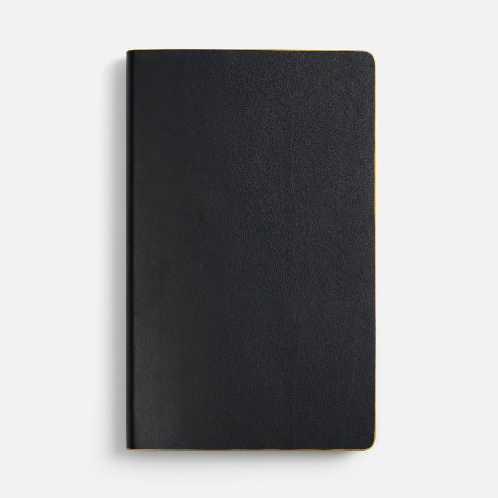 Ежедневник Trait, недатированный, черный с желтым — изображение 5