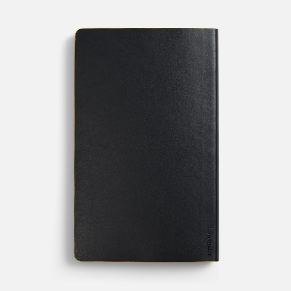 Ежедневник Trait, недатированный, черный с желтым — изображение 6