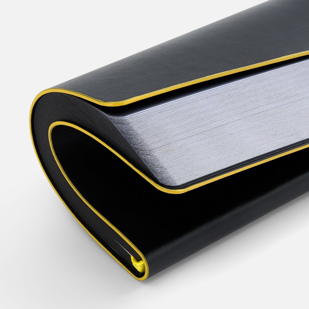 Ежедневник Trait, недатированный, черный с желтым — изображение 10