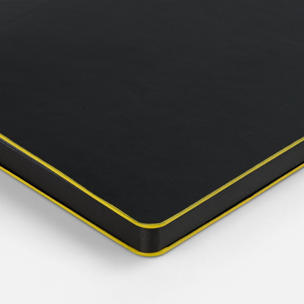 Ежедневник Trait, недатированный, черный с желтым — изображение 9