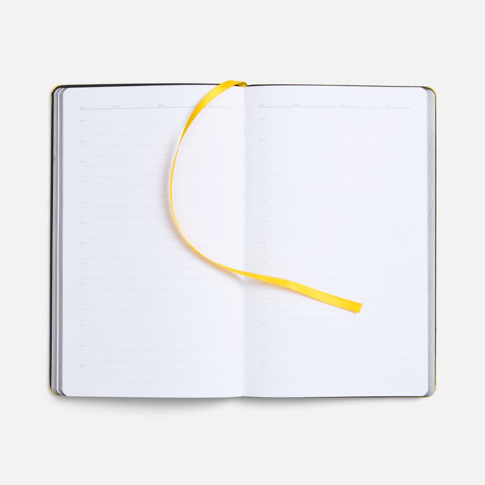 Ежедневник Trait, недатированный, черный с желтым — изображение 8