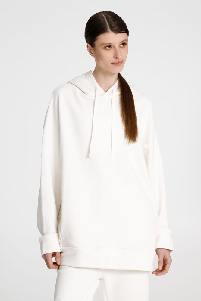 Худи унисекс H2, молочно-белое — изображение 3
