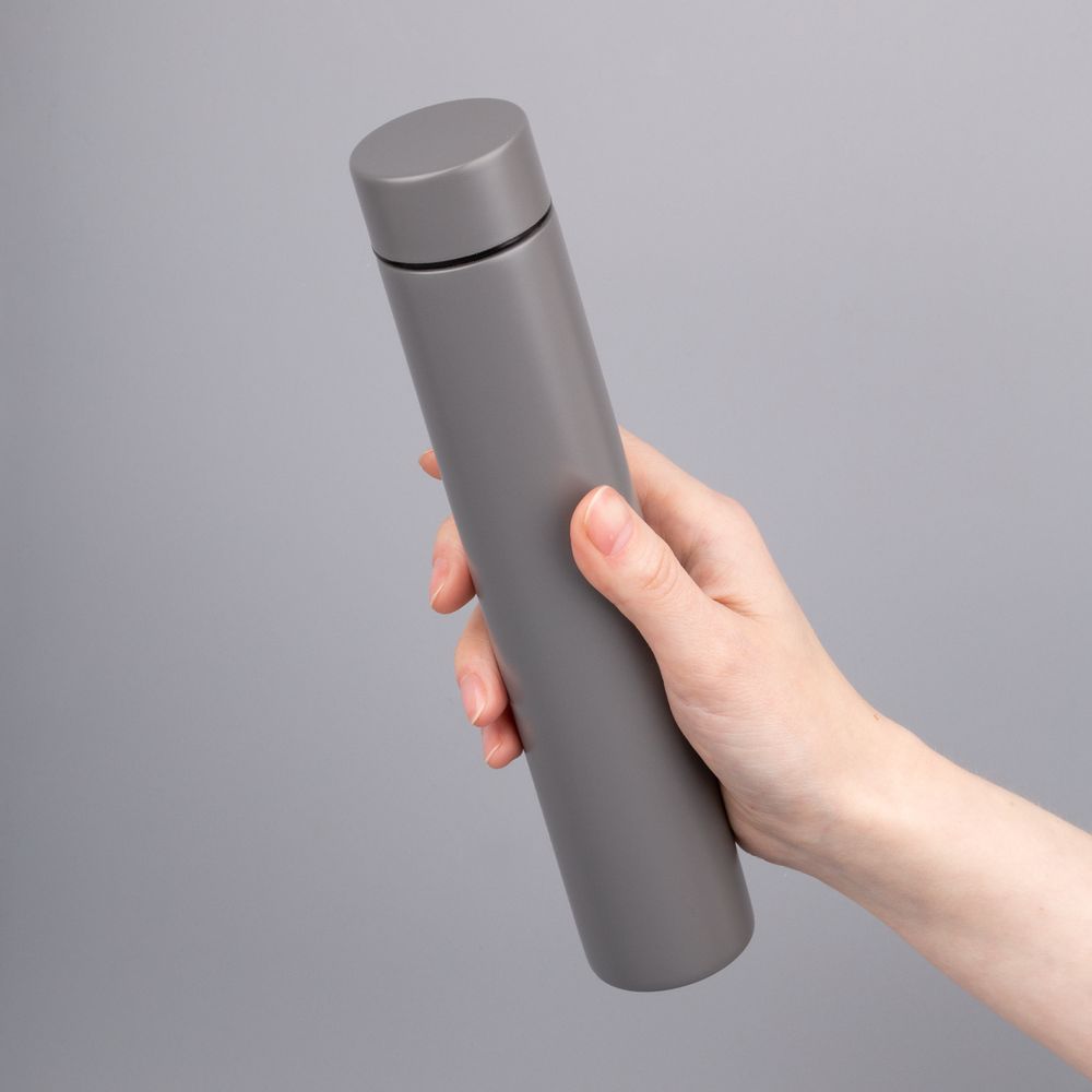 Термобутылка Metropolis, серая — изображение 9