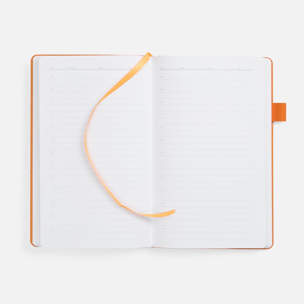 Ежедневник White Shall, недатированный, бело-оранжевый — изображение 8