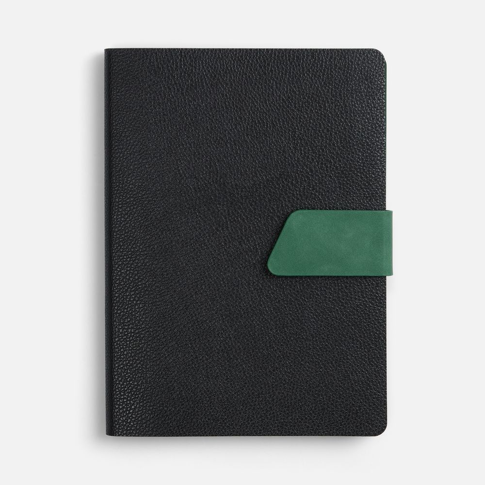 Ежедневник Boom, недатированный, черный с зеленым — изображение 3