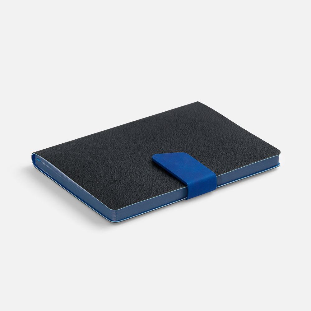 Ежедневник Boom, недатированный, черный с ярко-синий — изображение 5