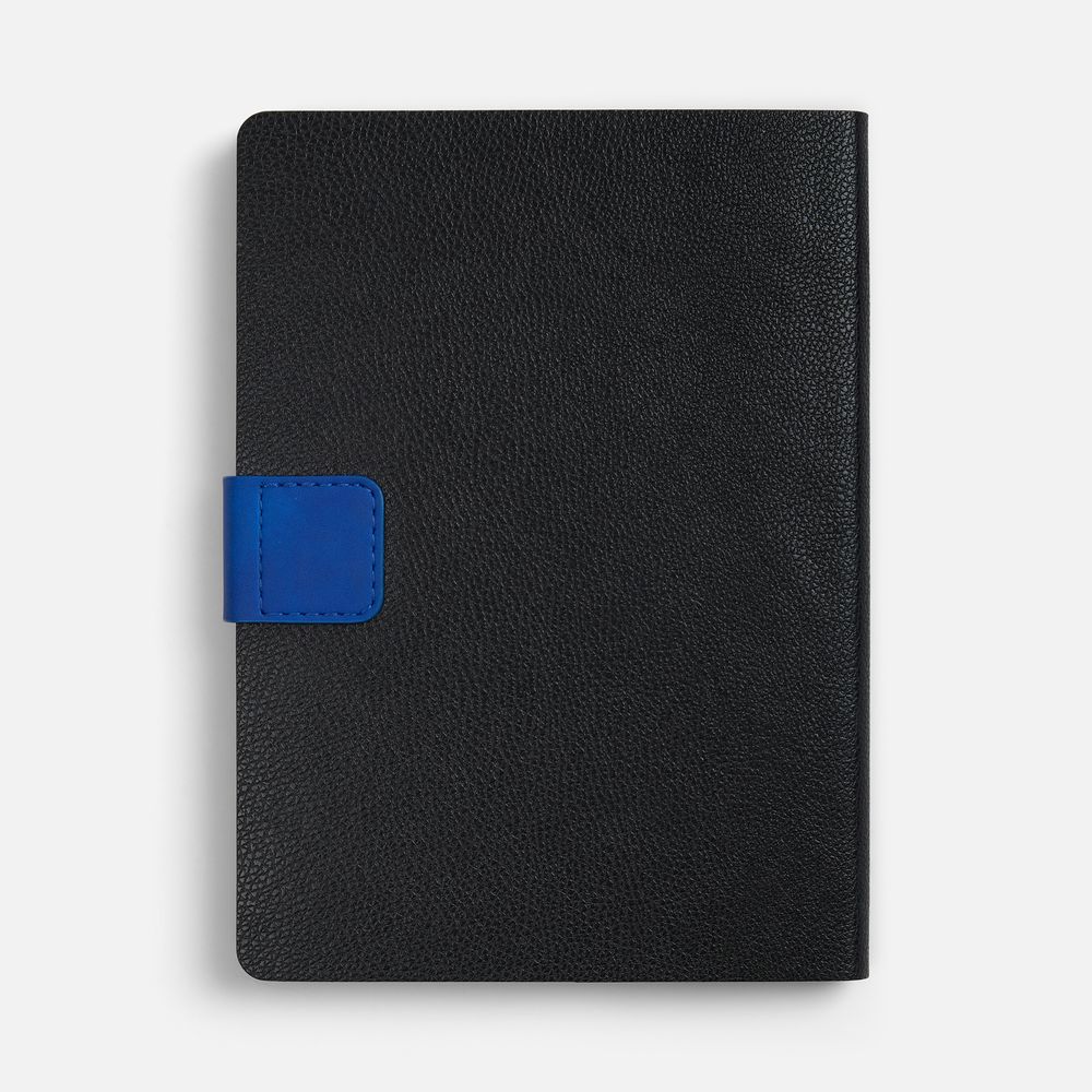 Ежедневник Boom, недатированный, черный с ярко-синий — изображение 4