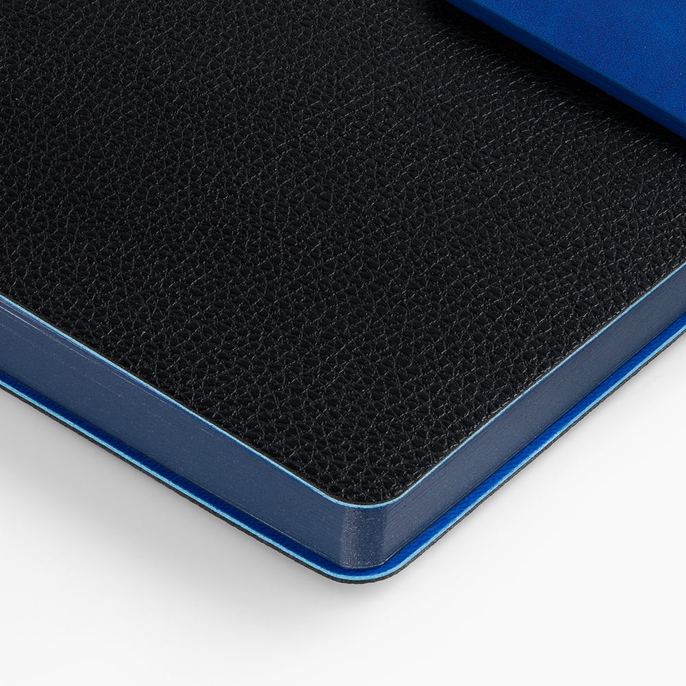 Ежедневник Boom, недатированный, черный с ярко-синий — изображение 6
