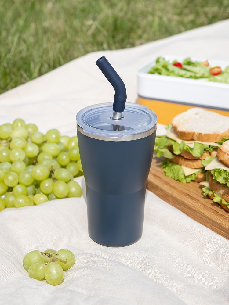 Термостакан Sapporo без логотипа, темно-синий — изображение 11