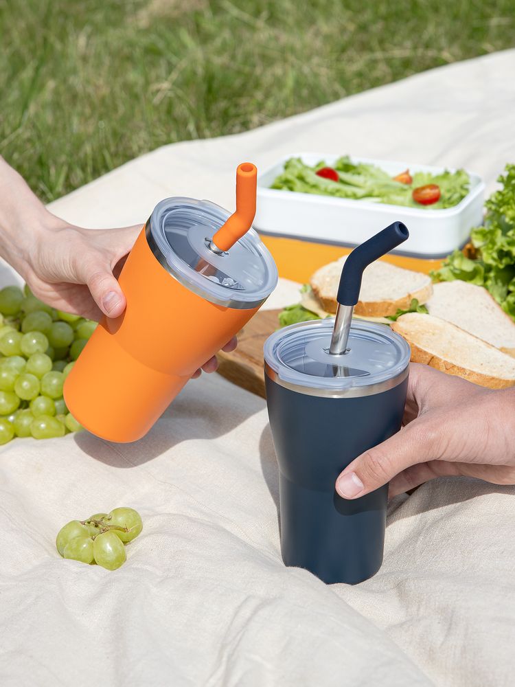 Термостакан Sapporo без логотипа, темно-синий — изображение 13