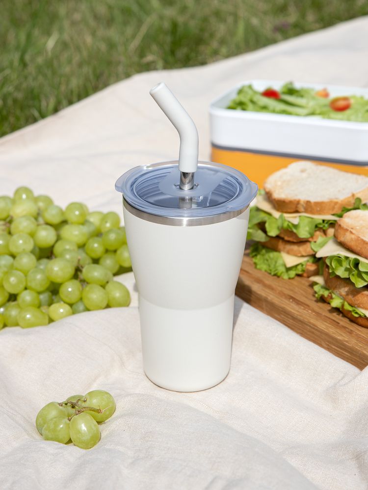 Термостакан Sapporo без логотипа, белый — изображение 11