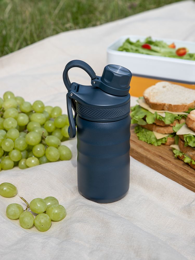 Термобутылка Fujisan 2.0 без логотипа, темно-синяя — изображение 13