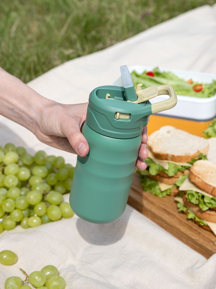 Термобутылка Fujisan 2.0 без логотипа, зеленая — изображение 15