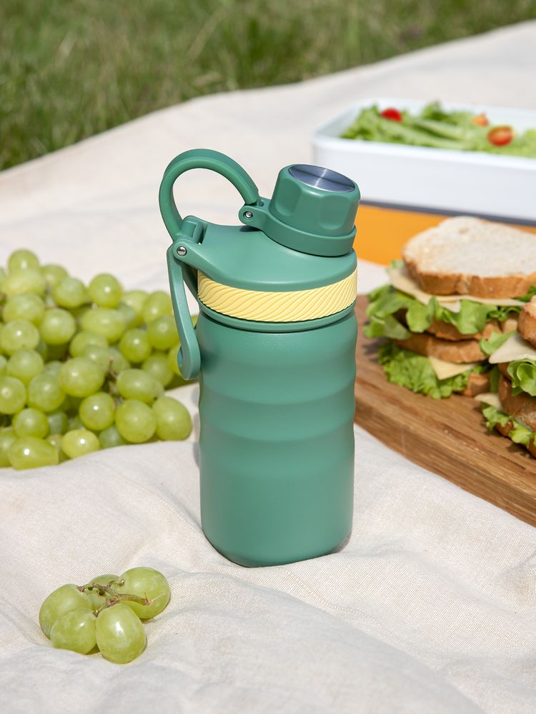 Термобутылка Fujisan 2.0 без логотипа, зеленая — изображение 14