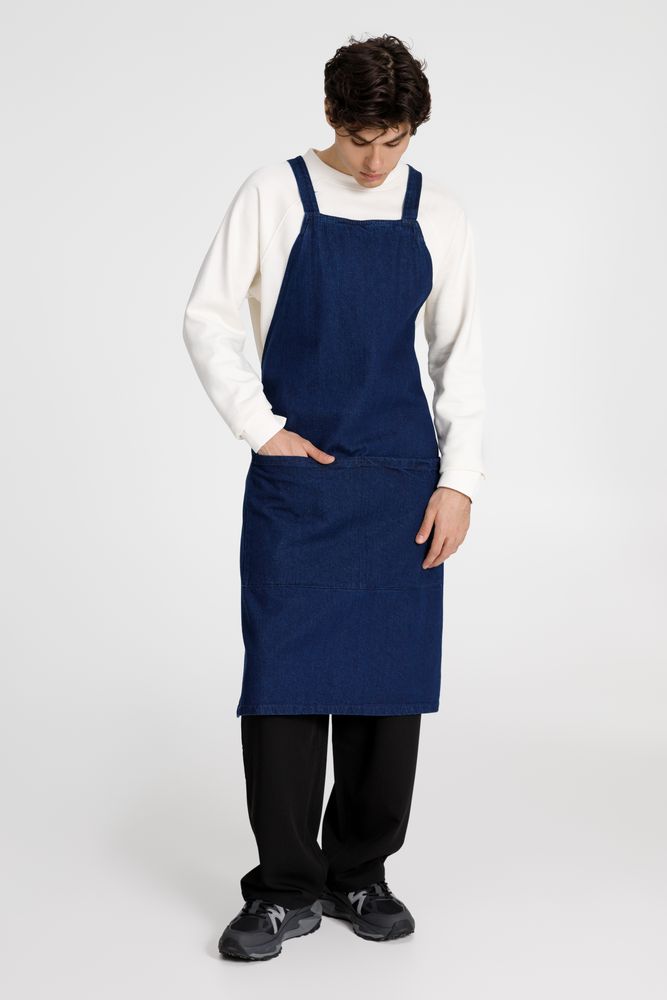 Фартук джинсовый E2, синий — изображение 11