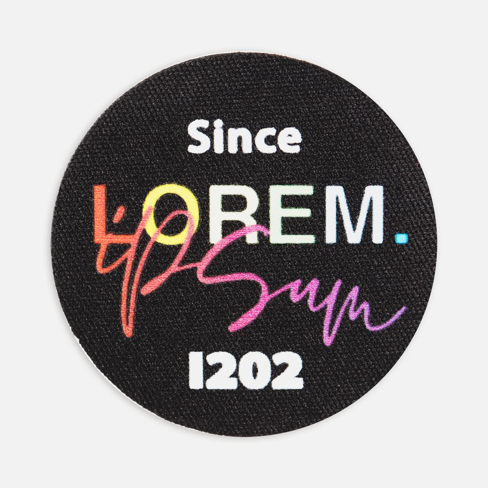 Наклейка тканевая Lunga Round, M, черная — изображение 3