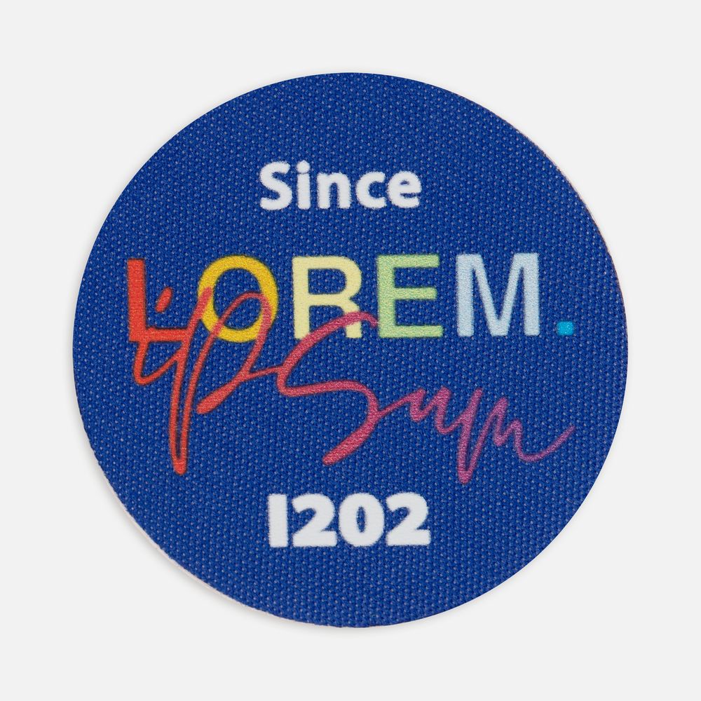 Наклейка тканевая Lunga Round, M, синяя — изображение 3