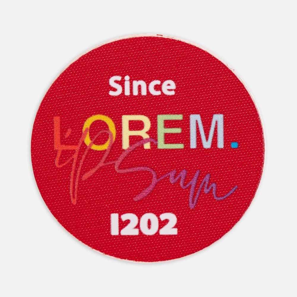 Наклейка тканевая Lunga Round, M, красная — изображение 3