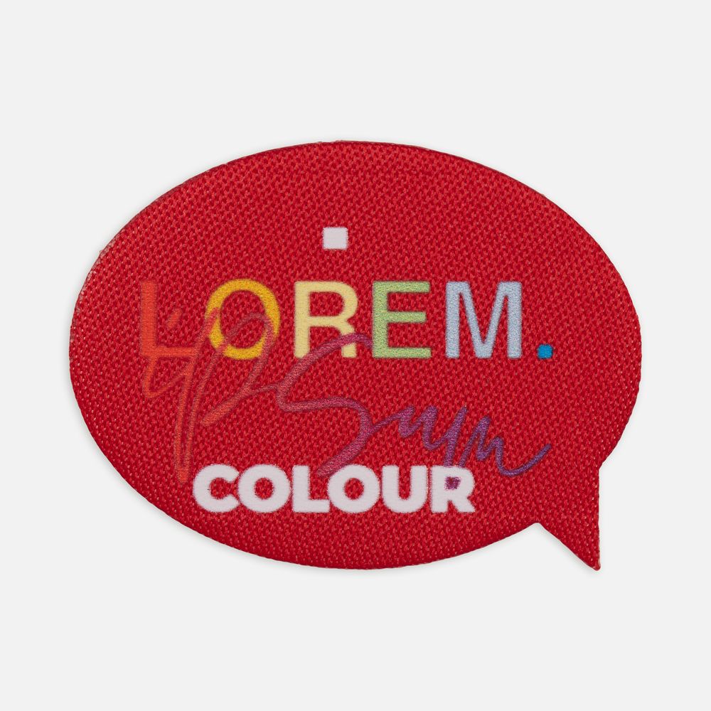 Наклейка тканевая Lunga Bubble, M, красная — изображение 3