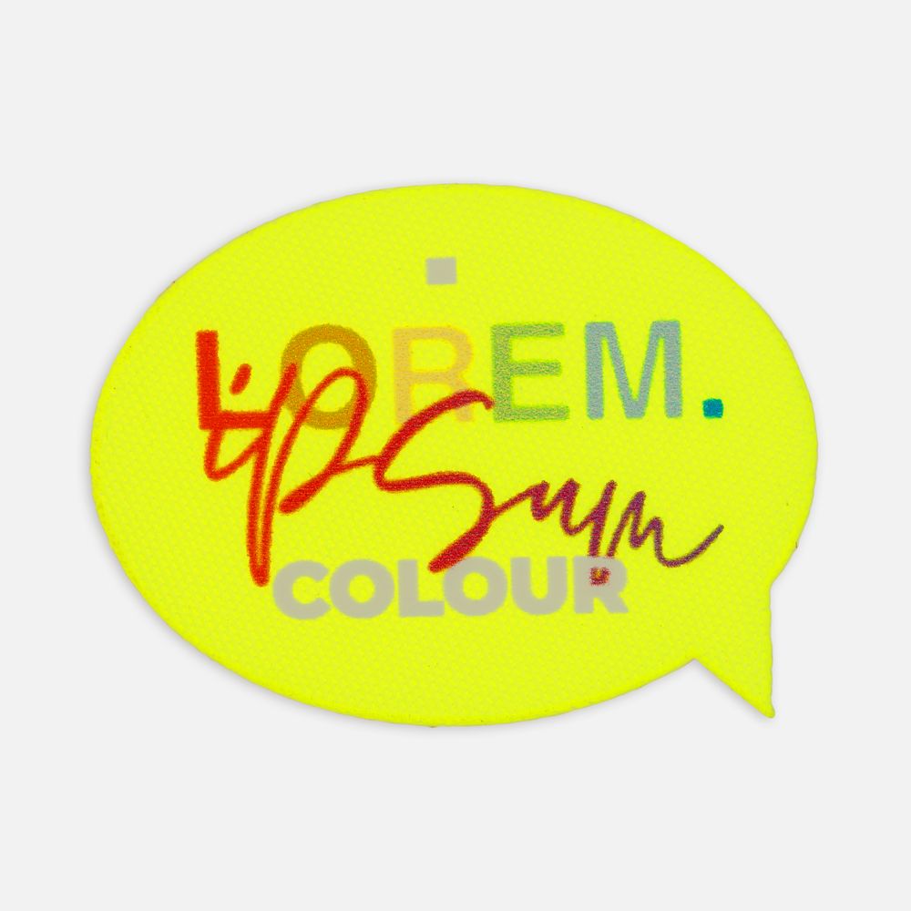 Наклейка тканевая Lunga Bubble, M, желтый неон — изображение 3