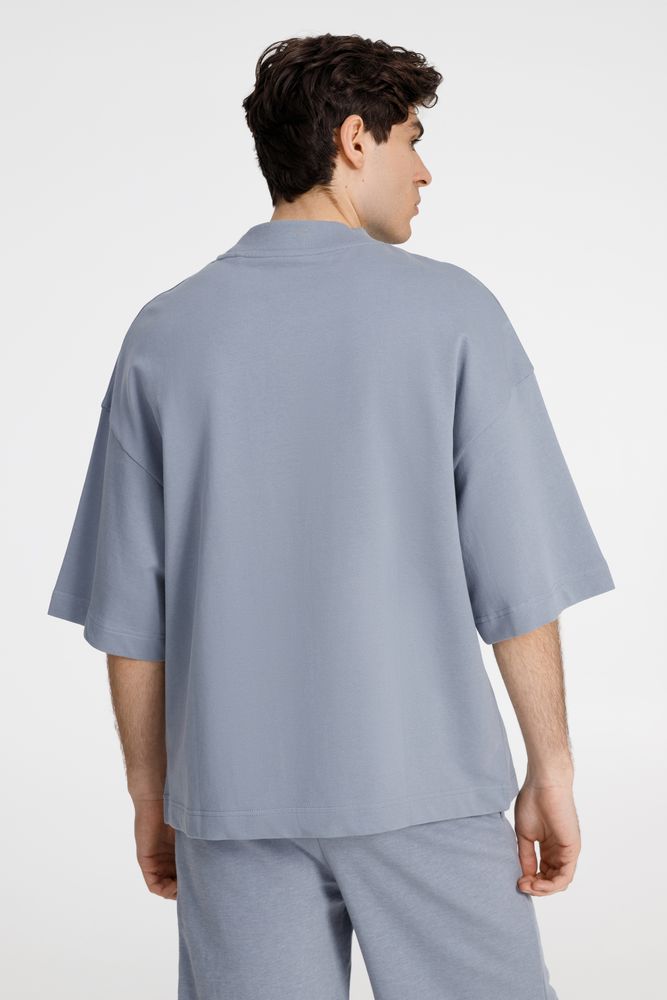 Футболка оверсайз унисекс T9, серая — изображение 5