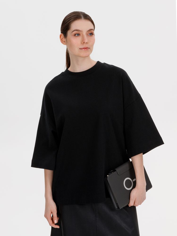 Футболка оверсайз Big Boss, черная — изображение 10