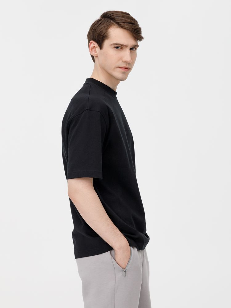 Футболка оверсайз унисекс Sideline, черная — изображение 14