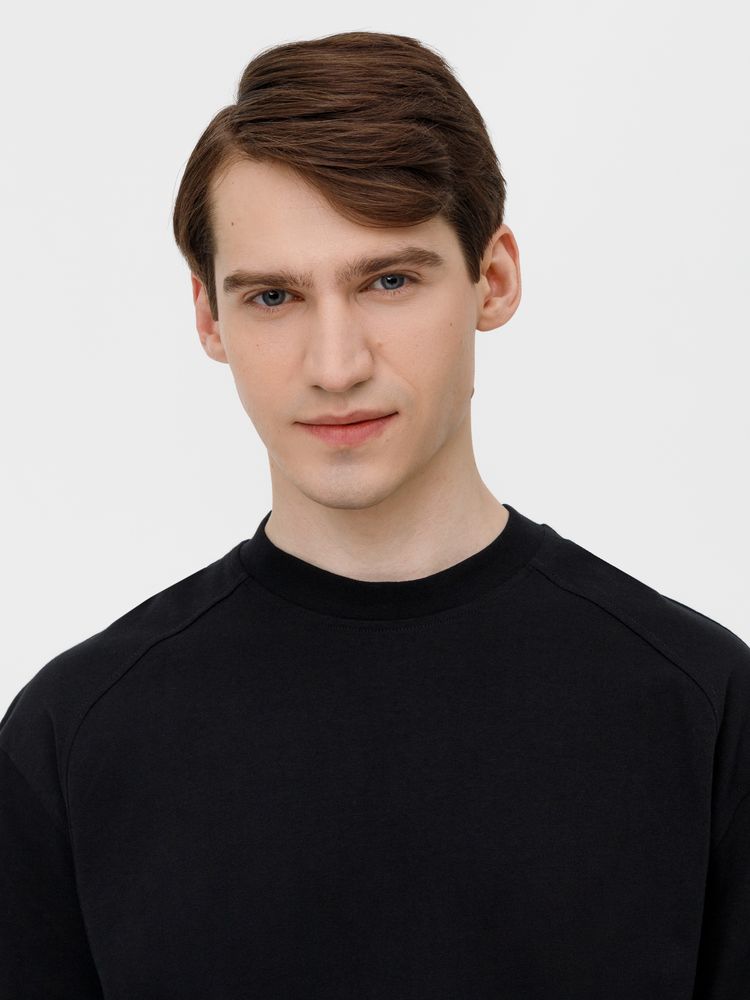 Футболка оверсайз унисекс Sideline, черная — изображение 15