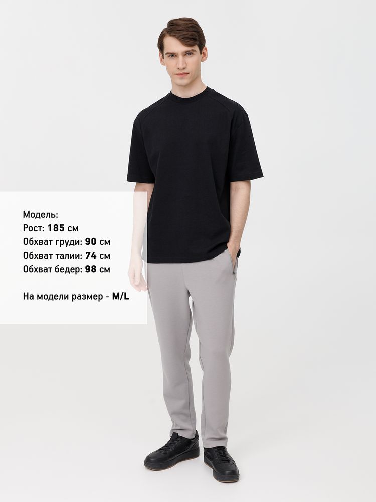 Футболка оверсайз унисекс Sideline, черная — изображение 12