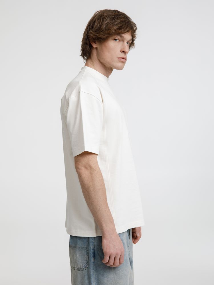 Футболка оверсайз унисекс Sideline, молочно-белая — изображение 8