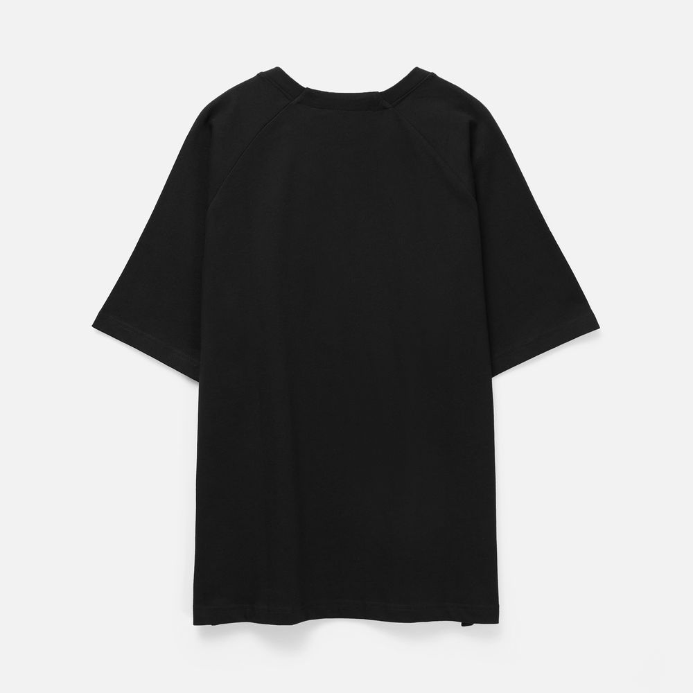 Футболка оверсайз унисекс Avenu, черная — изображение 4