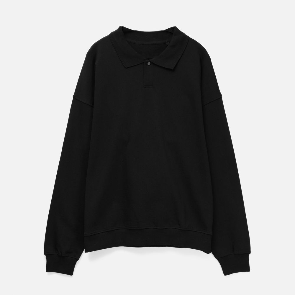 Свитшот оверсайз унисекс S6, черный — изображение 3