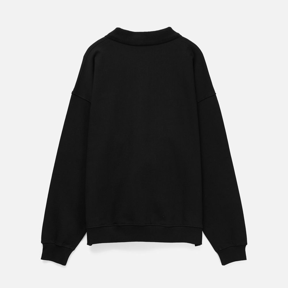 Свитшот оверсайз унисекс S6, черный — изображение 4