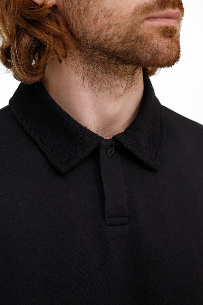 Рубашка поло унисекс Tiimi, черная — изображение 8