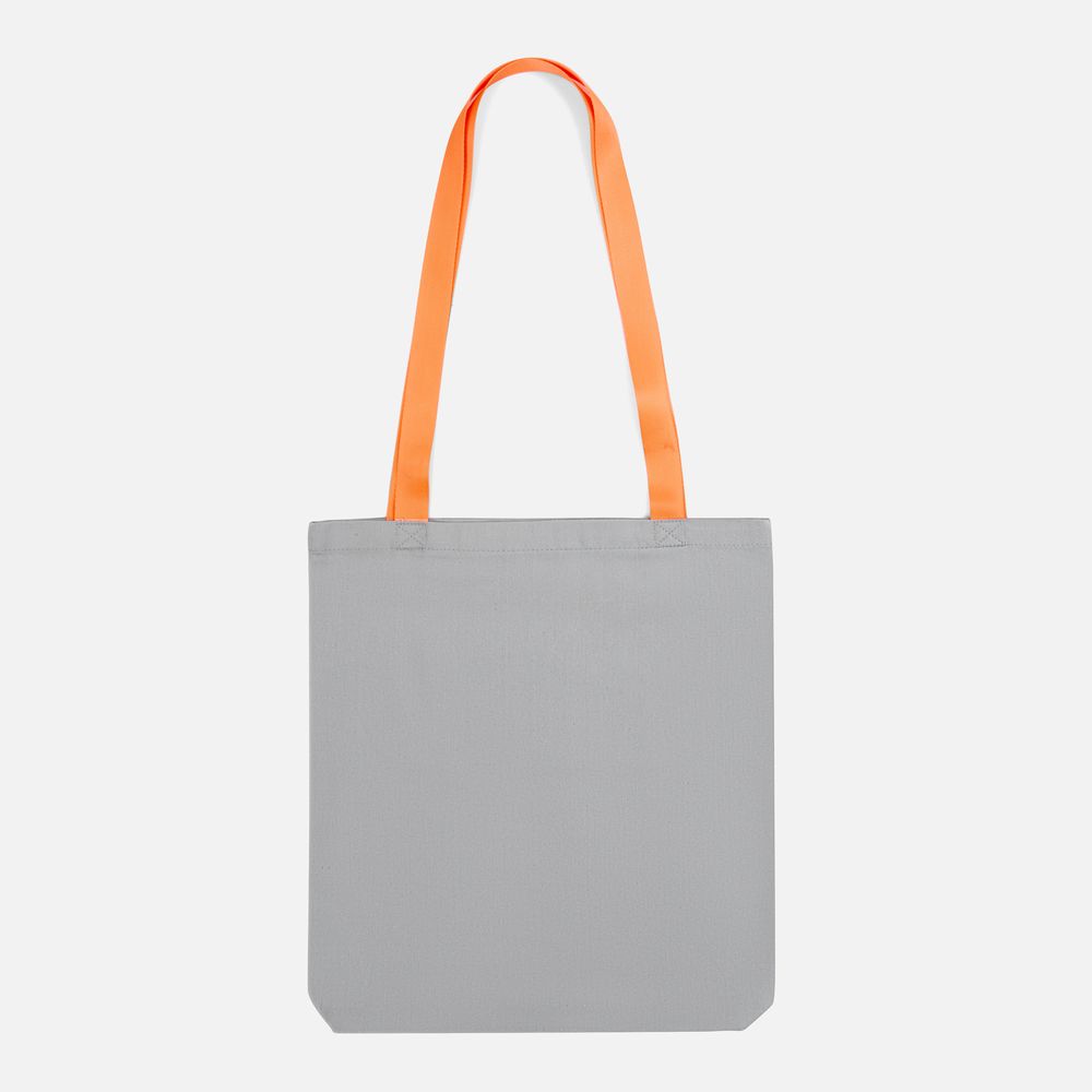 Шопер B4, серый с оранжевыми ручками — изображение 3