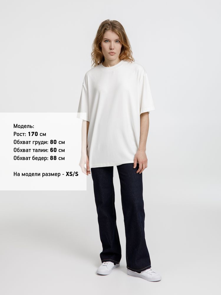 Футболка оверсайз унисекс Lavinia, белая — изображение 6