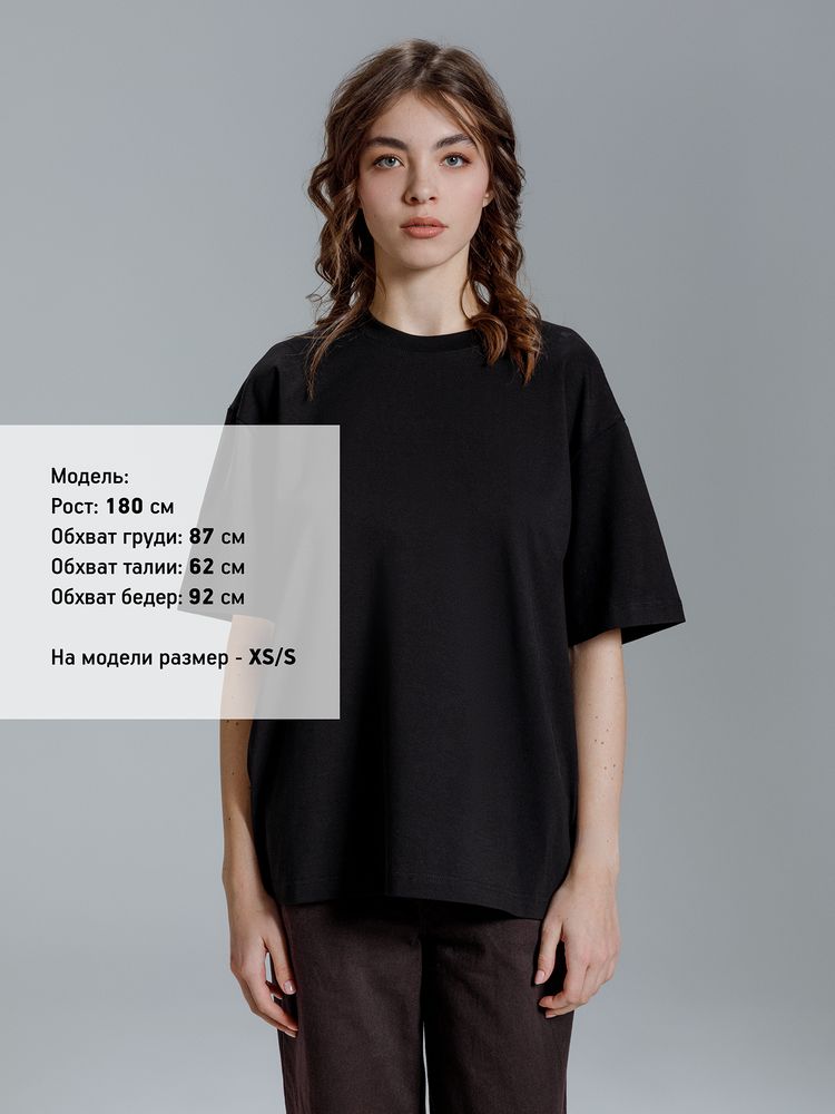 Футболка оверсайз Kangas, черная — изображение 10