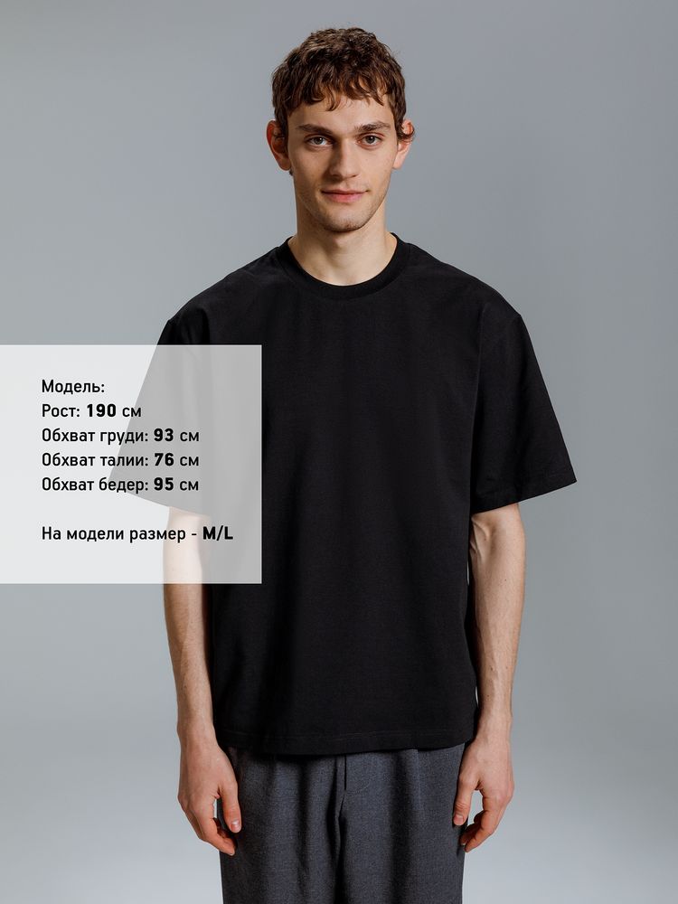 Футболка оверсайз Kangas, черная — изображение 6