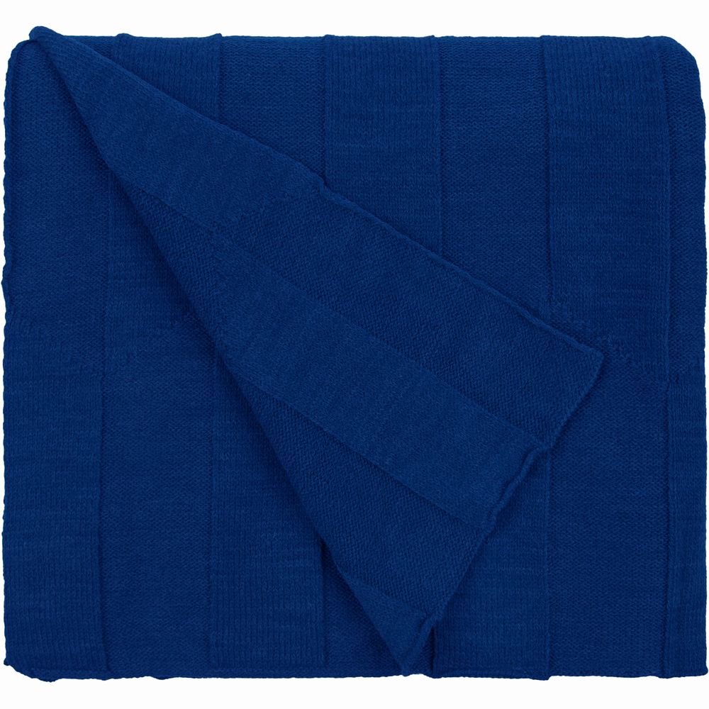 Плед Rombus, темно-синий (кобальт) — изображение 4