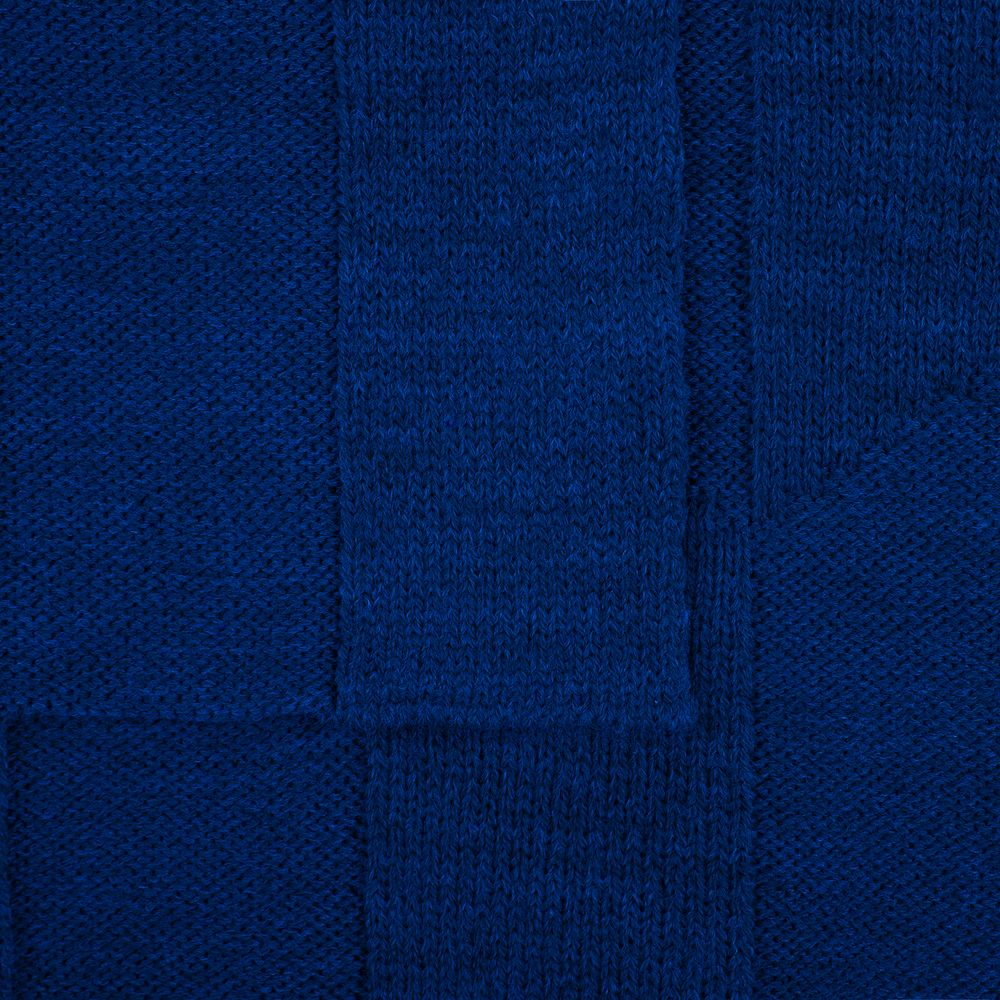 Плед Rombus, темно-синий (кобальт) — изображение 5