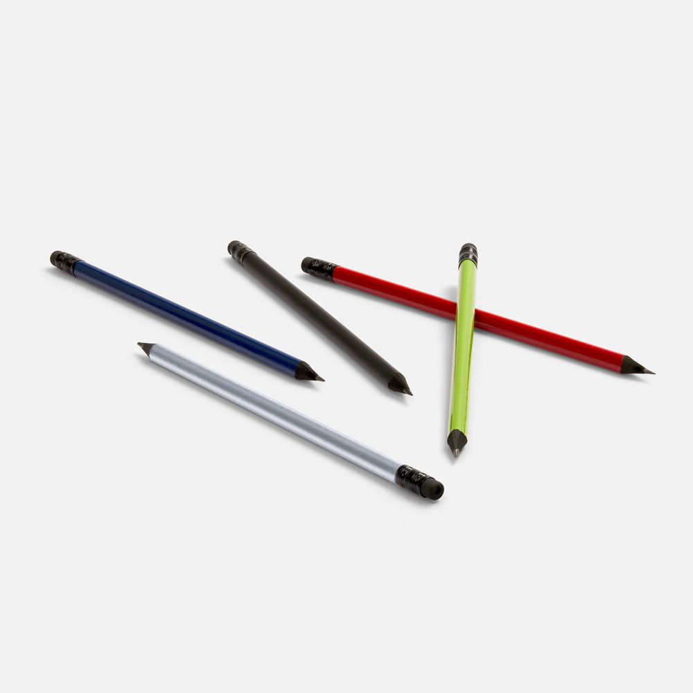 Карандаш простой Triangle Black с ластиком, черный — изображение 3