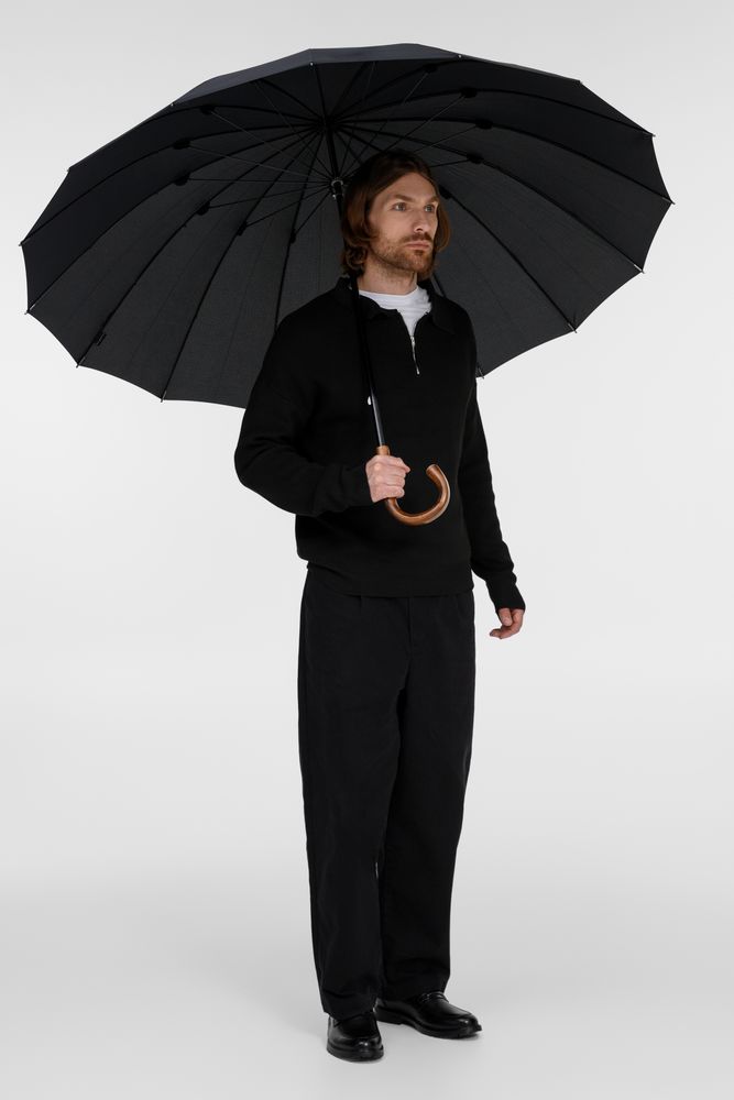 Зонт-трость Big Boss, темно-синий — изображение 10