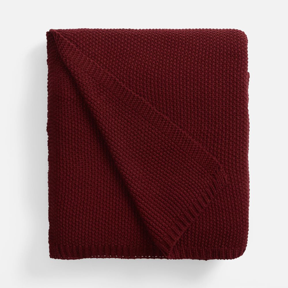 Плед Longview, темно-красный (винный) — изображение 4