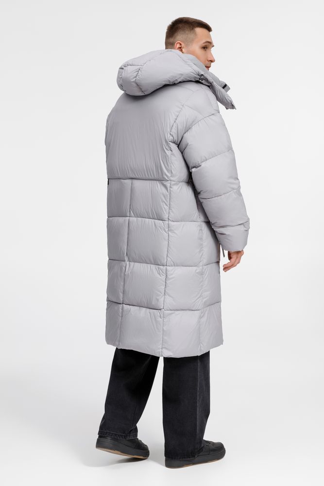 Пуховик унисекс Kapsula, серый — изображение 14