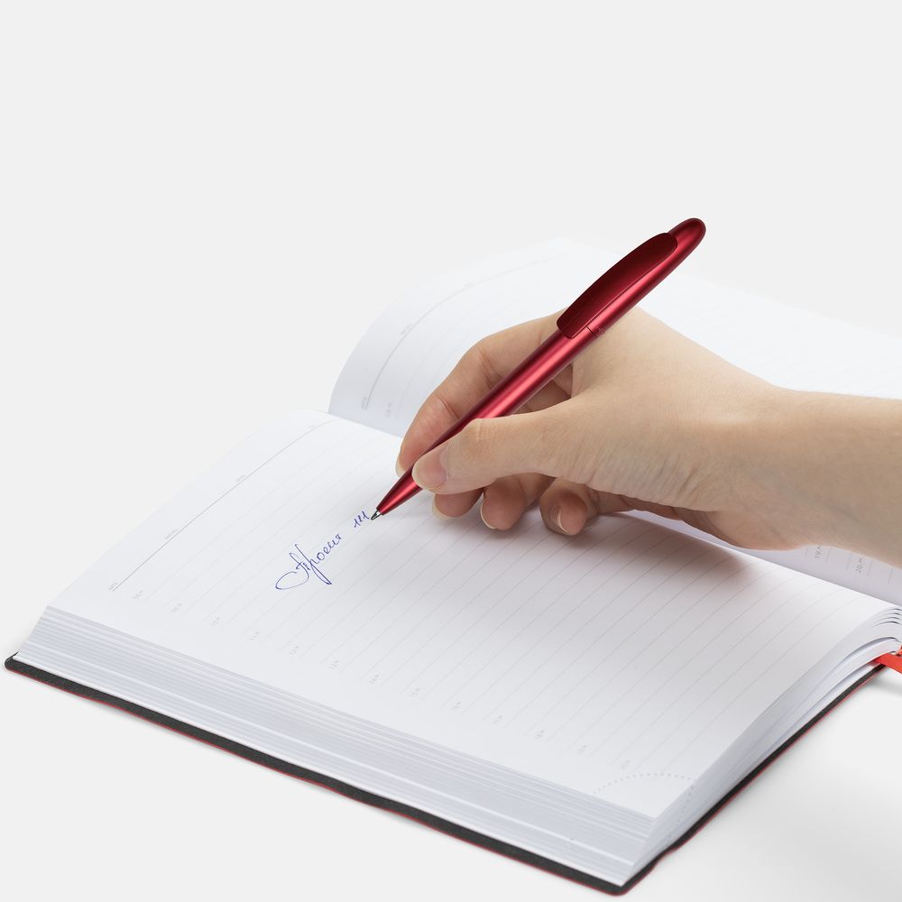 Ручка шариковая Moor Silver, красный металлик — изображение 5