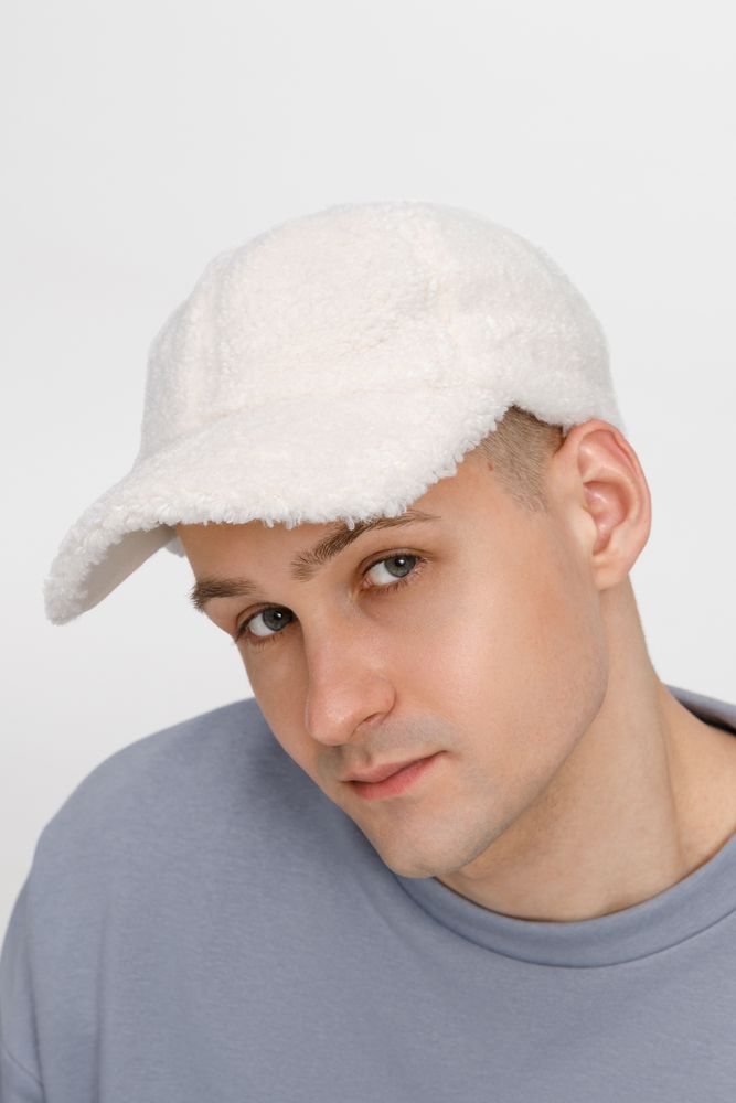 Бейсболка Oblako, утепленная, молочно-белая — изображение 9